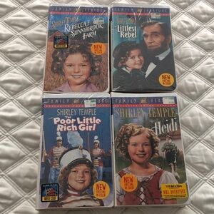 Shirley Temple VHS Tapes Collection Bundle Lot of 4 NEW SEALED Pls Read Post